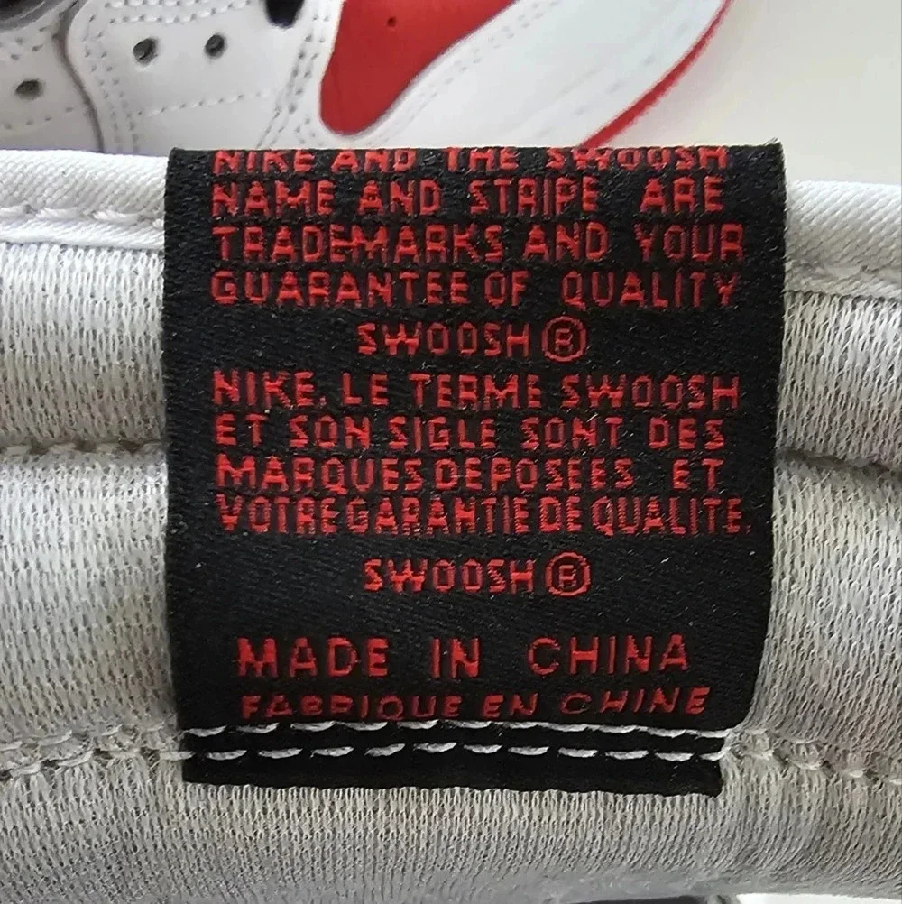 White University Red & Black Jordan 3s